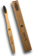 Lov'Frog - Children's Toothbrush with Activated Charcoal - Biodegradable Bamboo Handle - Soft Bristles Infused with Activated Carbon - Clover Design Lov'Frog - Children's Toothbrush with Activated Charcoal - Biodegradable Bamboo Handle - Soft Bristles Infused with Activated Carbon - Clover Design