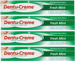 Dentu-Creme fresh Mint Toothpaste 75ml - Pack of 4