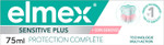 Elmex Sensitive Plus Full Protection Toothpaste 75ml Protects Against Sensitive Teeth and Gum Irritation, Remineralizes Enamel, Tartar Elmex Sensitive Plus Full Protection Toothpaste 75ml Protects Against Sensitive Teeth and Gum Irritation, Remineralizes Enamel, Tartar
