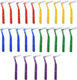 Angzhili 25 Pcs Interdental Angle Brushes, Reusable Dental Cleaners, Oral Hygiene Brush, Toothpick Floss for Braces, Tooth Cleaning Tool (Multi-Colored) Angzhili 25 Pcs Interdental Angle Brushes, Reusable Dental Cleaners, Oral Hygiene Brush, Toothpick Floss for Braces, Tooth Cleaning Tool (Multi-Colored)
