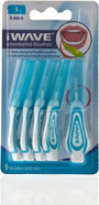 iWave Interdental Brushes Fine Size 0.4mm Pink Pack of 5  Interdental Cleaning Brushes for Total Teeth Cleaning Plaque Removal Tool iWave Interdental Brushes Fine Size 0.4mm Pink Pack of 5  Interdental Cleaning Brushes for Total Teeth Cleaning Plaque Removal Tool