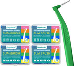 Interdental Brush, Angle Dental Brush Cleaner Toothpick Flossing Head Tooth Cleaning Tool with Portable Case for Tooth Cleaning(Green, Tight Teeth) Interdental Brush, Angle Dental Brush Cleaner Toothpick Flossing Head Tooth Cleaning Tool with Portable Case for Tooth Cleaning(Green, Tight Teeth)