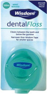 Wisdom Dental Floss Mint Waxed, 100m