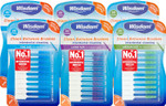 6x Wisdom Clean Between Interdental Brushes - Pack of 20  Fine, Medium & Large (2 of each)
