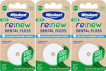 Wisdom re:New Dental Floss 50m - Pack of 3 | Vegan | Plant Based