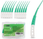 YEERSUO Silicone Interdental Brushes 84 PCS, Braces Brush Disposable Toothpick, Silicone Dental Brushes Tooth Flossing Picks, Dental Picks for Braces Teeth Cleaning, Green Colours YEERSUO Silicone Interdental Brushes 84 PCS, Braces Brush Disposable Toothpick, Silicone Dental Brushes Tooth Flossing Picks, Dental Picks for Braces Teeth Cleaning, Green Colours