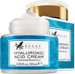 Eclat Skincare Hyaluronic Acid Moisturizer Anti Aging Face Cream with Vitamin C, Hydrating Facial Moisturizer for Women & Men - Anti Wrinkle Day & Night Cream - Hyaluronic Acid Face Lotion 50 ml Eclat Skincare Hyaluronic Acid Moisturizer Anti Aging Face Cream with Vitamin C, Hydrating Facial Moisturizer for Women & Men - Anti Wrinkle Day & Night Cream - Hyaluronic Acid Face Lotion 50 ml