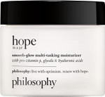 philosophy hope in a jar smooth-glow multi-tasking moisturiser 60ml, with hyaluronic acid, glycolic acid & pro-vitamin p, treat dehydrated skin, fine lines & wrinkles