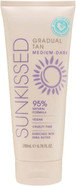 Sunkissed Gradual Tan Medium - Dark 200ml - 95% Natural Formula - Vegan - Cruelty Free - Shea Butter