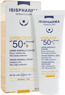 ISISPHARMA - Uveblock SPF 50+ Mineral Tinted Mineral Cream - Sun Protection 40 ml ISISPHARMA - Uveblock SPF 50+ Mineral Tinted Mineral Cream - Sun Protection 40 ml