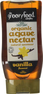 Groovy Food Company Organic Agave Nectar Vanilla Flavour, Amber, 250ml, Pack of 3