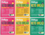 Dillon Organic Keto Bread Mixed Selection | Gluten Free | Original Flax, Chia Flax & Beetroot Flax | 2 of Each Flavour | 6 x 250g Dillon Organic Keto Bread Mixed Selection | Gluten Free | Original Flax, Chia Flax & Beetroot Flax | 2 of Each Flavour | 6 x 250g