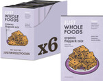 Just Wholefoods Organic Flapjack Mix Baking Kit 6 x 270g | Vegan, Gluten & Dairy Free, Source of Fibre | Ingredients to make up to 72 Brownie Bites | Just Wholefoods Organic Flapjack Mix Baking Kit 6 x 270g | Vegan, Gluten & Dairy Free, Source of Fibre | Ingredients to make up to 72 Brownie Bites |