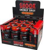 Murdered Out Shook Energy Shot High Stim Pre Workout Strawberry 12x60ml