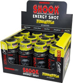 Murdered Out Shook Energy Shot High Stim Pre Workout Pineapple 12x60ml