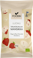 Foodin Organic Raw White Chocolate Strawberry 50g Vegan, Gluten-Free, Handcrafted Fruit Chocolate Bar Foodin Organic Raw White Chocolate Strawberry 50g Vegan, Gluten-Free, Handcrafted Fruit Chocolate Bar