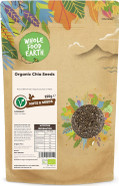 Wholefood Earth Organic Chia Seeds  250g | Raw | GMO Free | Vegan | Source of Fibre | Certified Organic