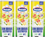 Neutradol Dustbin Odour Destroyer, Bin Freshener Deodorising Powder, Odour Eliminator for Indoor & Outdoor Bins, Citrus Fresh Multipack of 3 x 350g Neutradol Dustbin Odour Destroyer, Bin Freshener Deodorising Powder, Odour Eliminator for Indoor & Outdoor Bins, Citrus Fresh Multipack of 3 x 350g