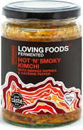 Loving Foods *Organic & Made in The UK* Hot 'n' Smoky Kimchi (475g) Raw, Unpasteurised & Bursting with Beneficial Live Bacteria (12 x Jars) Loving Foods *Organic & Made in The UK* Hot 'n' Smoky Kimchi (475g) Raw, Unpasteurised & Bursting with Beneficial Live Bacteria (12 x Jars)