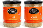 The Cultured Food Company Chilli & Dill Sauerkraut 400g Jar x 2 - Organic Sauerkraut, Raw & Unpasteurised - Probiotic - Gut Healthy - Traditionally Fermented - No Preservatives - Vegan