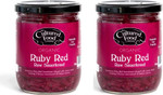 The Cultured Food Company - Organic Ruby Red Sauerkraut 400g Jar x 2-100% Natural Ingredients- Raw & Unpasteurised - Probiotic Rich - Traditionally Fermented Red Cabbage- Handmade - No Preservatives The Cultured Food Company - Organic Ruby Red Sauerkraut 400g Jar x 2-100% Natural Ingredients- Raw & Unpasteurised - Probiotic Rich - Traditionally Fermented Red Cabbage- Handmade - No Preservatives