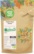 Wholefood Earth Organic Soya Chunks 2kg GMO Free | Vegan | High Fibre | High Protein | Certified Organic Wholefood Earth Organic Soya Chunks 2kg GMO Free | Vegan | High Fibre | High Protein | Certified Organic
