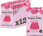 Just Wholefoods Vegan Jelly 12 x 85g | Gluten Free, Quick Set, Gelatine Free | Free from Artificial Colours and Flavouring | Makes 12 pints of Jelly (Raspberry) Just Wholefoods Vegan Jelly 12 x 85g | Gluten Free, Quick Set, Gelatine Free | Free from Artificial Colours and Flavouring | Makes 12 pints of Jelly (Raspberry)