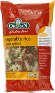Orgran Gluten Free Vegetable Rice Pasta Spirals 250g - Pack of 6