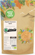 Wholefood Earth Organic Couscous Spelt 2 kg | Raw | GMO Free | Vegan | High Fibre | Certified Organic Wholefood Earth Organic Couscous Spelt 2 kg | Raw | GMO Free | Vegan | High Fibre | Certified Organic