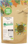 Wholefood Earth Organic Mung Beans 500g GMO Free | Vegan | High Fibre | High Protein | Certified Organic Wholefood Earth Organic Mung Beans 500g GMO Free | Vegan | High Fibre | High Protein | Certified Organic