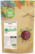 Wholefood Earth Organic Red Kidney Beans 500g Raw | Vegan | GMO Free | Dark Red | High Fibre | High Protein | Certified Organic Wholefood Earth Organic Red Kidney Beans 500g Raw | Vegan | GMO Free | Dark Red | High Fibre | High Protein | Certified Organic