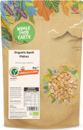 Wholefood Earth Organic Spelt Flakes  2 kg | Vegan | GMO Free | High Fibre | Certified Organic