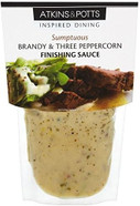 Atkins & Potts Brandy & Three Peppercorn Finishing Sauce (350g) by Atkins and Potts Atkins & Potts Brandy & Three Peppercorn Finishing Sauce (350g) by Atkins and Potts