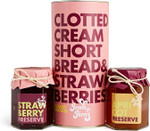 Josh & Jim's - Luxurious Jam Trio Gift Set, Strawberry, Rhubarb & Ginger, Apricot, 40g+ Fruit, Ovo-Lacto, 3x114g Josh & Jim's - Luxurious Jam Trio Gift Set, Strawberry, Rhubarb & Ginger, Apricot, 40g+ Fruit, Ovo-Lacto, 3x114g
