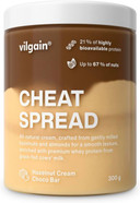 Vilgain Cheat Spread 300 g - 100% natural, high protein, creamy, palm oil free, gluten free, no added sugar, desserts & fitness lifestyle (300g, Chocolate bar with hazelnut cream) Vilgain Cheat Spread 300 g - 100% natural, high protein, creamy, palm oil free, gluten free, no added sugar, desserts & fitness lifestyle (300g, Chocolate bar with hazelnut cream)