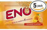 ENO Fruit Salt Fast Refreshing Relief Original Orange Flavor 5GM X 5 Sachets - India ENO Fruit Salt Fast Refreshing Relief Original Orange Flavor 5GM X 5 Sachets - India