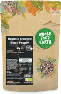 Wholefood Earth Organic Cracked Black Pepper 50 g | GMO Free | Certified Organic