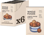Just Wholefoods Organic Energy Ball Mix 6 x 140g | Vegan, Gluten & Dairy Free, Source of Fibre | Ingredients to make up to 72 Energy Balls |