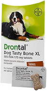 Drontal Tasty Bone XL Wormer Tablets for Large Dogs (Over 20kg) x 1 Tablet