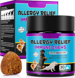 HUALIJIA Dog Allergy Relief Treats, Itch and Immunity Treats for Dogs - Soothe Itchy Skin, Paws, Eyes, Ears - Stop Itching, Licking, Scratching for All Breeds and Sizes, Peking Duck Flavor (30 Count) HUALIJIA Dog Allergy Relief Treats, Itch and Immunity Treats for Dogs - Soothe Itchy Skin, Paws, Eyes, Ears - Stop Itching, Licking, Scratching for All Breeds and Sizes, Peking Duck Flavor (30 Count)