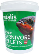 Vitalis Cichlid Carnivore Pellets Tropical Fish Food (4mm) 300g