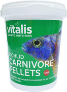 Vitalis Cichlid Carnivore Pellets Tropical Fish Food (1mm) 260g