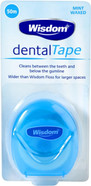 Wisdom Dental Tape Mint Waxed (50m) - Pack of 6