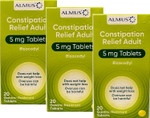 Almus Constipation Relief Gastro-Resistant Tablets 5 mg Bisacodyl - 3 x 20 Tablets Almus Constipation Relief Gastro-Resistant Tablets 5 mg Bisacodyl - 3 x 20 Tablets