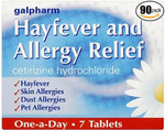 Galpharm Hayfever and Allergy Relief 7 Tablets - Pack of 10