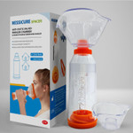 Inhaler Spacer for Adult and Child or Baby with Mask, Aerosol Chamber Helps Medication Delivery for Asthma and COPD (Transparent, Adult Mask) Inhaler Spacer for Adult and Child or Baby with Mask, Aerosol Chamber Helps Medication Delivery for Asthma and COPD (Transparent, Adult Mask)