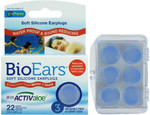 Bio Ears Soft Silicone EarPlugs Protection - 3 Pairs (2 Pks (6 Pairs), Light Blue) Bio Ears Soft Silicone EarPlugs Protection - 3 Pairs (2 Pks (6 Pairs), Light Blue)