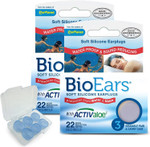 BioEars Soft Silicone Earplugs Multi Pack (2 Pack (6 Pairs))