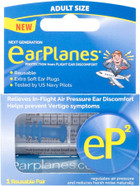 EarPlanes EP2 Ultra-Reusable Earplugs, Airplane Pressure Prevention Earplugs for Adults (1 Pairs) (Pack of 2)