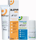 Dry Eye and Eye Cleansing Bundle for Sensitive Eyes - Thealoz Duo Eye Drops for Long Lasting Relief, 10 ml & Blephagel Eyelid Cleansing Gel, Gentle Formula to Refresh Sensitive Eyelids, 30g Dry Eye and Eye Cleansing Bundle for Sensitive Eyes - Thealoz Duo Eye Drops for Long Lasting Relief, 10 ml & Blephagel Eyelid Cleansing Gel, Gentle Formula to Refresh Sensitive Eyelids, 30g